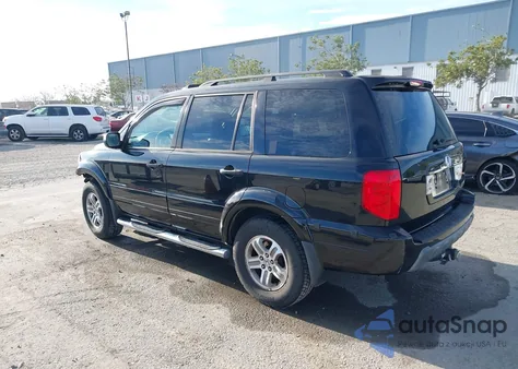 2005 Honda Pilot Ex-L from USA, damaged, VIN 2HKYF18705H570079